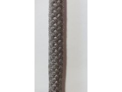 Romotop - Těsnění dvěří šedé s opletem 12 mm TYP 84204/3W/0/0/0