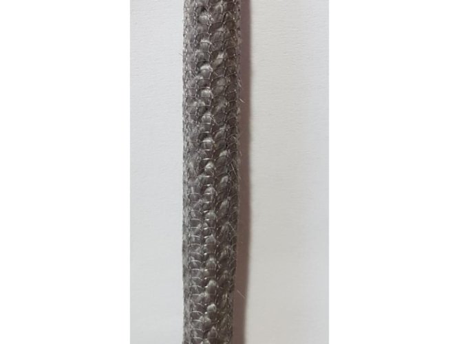 Romotop - Těsnění dvěří šedé s opletem 12 mm TYP 84204/3W/0/0/0