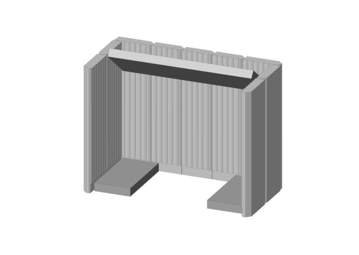 Romotop - Šamotová komora Riano  (model kamen s výměníkem)