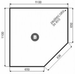Romotop - Plech pod kamna B