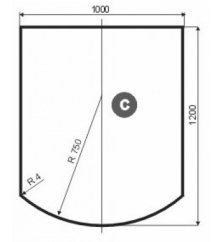 Romotop - Plech pod kamna C